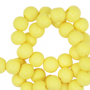 Abalorios de pol&iacute;meros 6mm Amarillo
