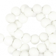 Abalorios de pol&iacute;meros 6mm Blanco