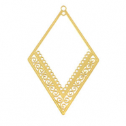 Colgantes Acero Inox bohemios rombo Dorado