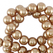 Perlas de cristal 8mm Taupe marrón