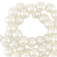 Perlas de cristal 8mm Opaco Blancuzco