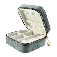 Caja de joyer&iacute;a para viaje gris