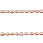 BQ Perlas de agua dulce grano de arroz Rosa caracola