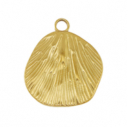 Colgantes Acero Inox concha Dorado