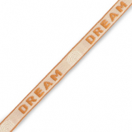 Cinta con texto "dream" Beige-márron