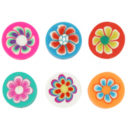 Abalorios de polímeros flor Multicolor