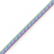 Cinta con texto ondas Azul-morado