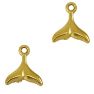 Colgantes Acero Inox aleta Dorado