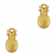 Colgantes Acero Inox pi&ntilde;a Oro