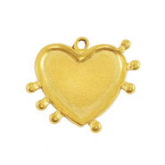 Colgantes Acero Inox corazón Oro