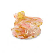 Accesorios pinza para el pelo concha Rosa-dorado
