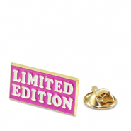 Pins "Limited edition" Púrpura magenta-blanco-dorado