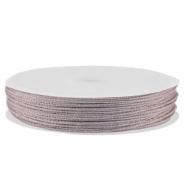 Hilo macramé trenzado 1mm Violeta claro metálico