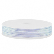 Hilo macramé trenzado 1mm Azul claro-Violeta metálico