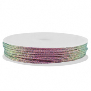 Hilo macramé trenzado 0,8mm Violeta metálico