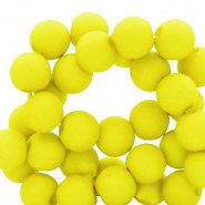 Abalorios acrílicos 4 mm Amarillo neón