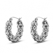 Pendientes Acero Inox Plata