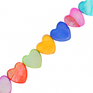 Abalorios conchas corazón Multicolor