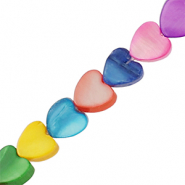 Abalorios conchas corazón Multicolor