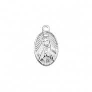 Colgantes Acero Inox mujer orando Plateado