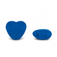 Abalorios acrílicos corazón Azul oscuro