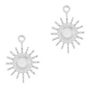 Colgantes Acero Inox sol Plata