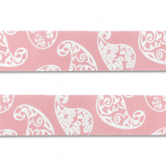 Bandana Rosa claro-blanco