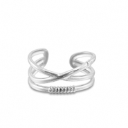 Anillos Acero Inox Plateado