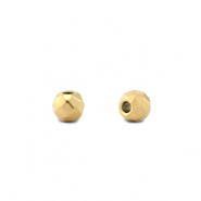Abalorios de acero inox 4mm Dorado