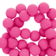 Abalorios acr&iacute;licos 6 mm Fucsia