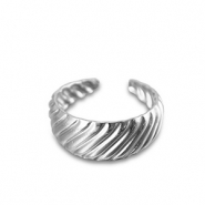 Anillos Acero Inox Plateado