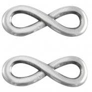 Colgante met&aacute;lico DQ infinito 15mm Plata vieja (sin n&iacute;quel)