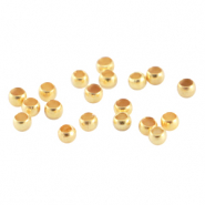 Chafas metálicas DQ 2mm Dorado (sin níquel)