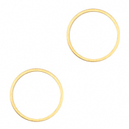 Fornituras met&aacute;licas DQ anillo cerrado 15mm Dorado (sin n&iacute;quel)