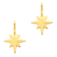 Colgantes met&aacute;licos DQ galaxy star Dorado (sin n&iacute;quel)