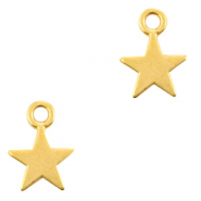 Colgantes met&aacute;licos DQ estrella Dorado (sin n&iacute;quel)