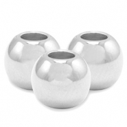 Abalorios met&aacute;licos DQ 6mm Plata vieja (sin n&iacute;quel)