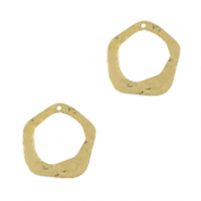 Colgantes metálicos DQ irregular Dorado (sin níquel)