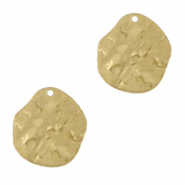 Colgantes metálicos DQ irregular Dorado (sin níquel)