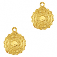 Colgantes metálicos DQ sol Dorado (sin níquel)