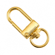 Fornituras met&aacute;licas DQ llavero 32mm Dorado (sin n&iacute;quel)
