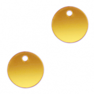 Colgantes llamativos 16mm Amarillo metálico