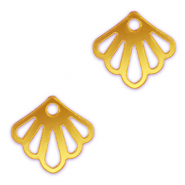 Colgantes llamativos concha Amarillo metálico