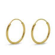 Fornituras metálicas DQ pendientes criollas 20mm Dorado (sin níquel)