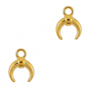 Colgantes met&aacute;licos DQ Dorado (sin n&iacute;quel)