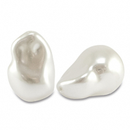 Imitación de perlas de agua dulce Blanco