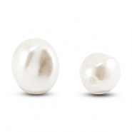Imitación de perlas de agua dulce Blanco