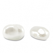 Imitación de perlas de agua dulce nugget Blanco