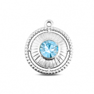 BY31&reg; Colgantes Acero Inox redondos con anillo Plateado-agua