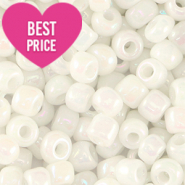 Rocalla cristal 8/0 (3mm) Blanco AB